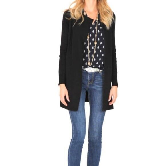 Cabi 3351 Black Tailor Soft Shell Zipper Coat - Picture 1 of 13
